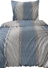 Flanelové povlečení 140x220 +70x90 - Geometrie modrá na zip Flanelové povlečení 140x220 +70x90 - Geometrie modrá na zip