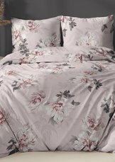 Bavlněné saténové povlečení 140x200 +70x90 - Pivoňka květy růžové 5067 A Bavlněné saténové povlečení 140x200 +70x90 - Pivoňka květy růžové 5067 A