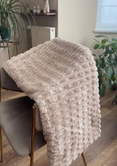 Mikroplyšová deka 220x200cm Viola - latté jednobarevná