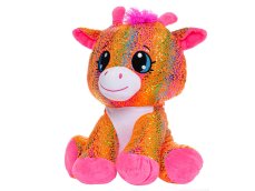 Star Sparkle žirafa plyšová oranžová sedící 37cm 0m+ v sáčku