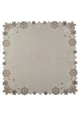 Vánoční ubrus vločky béžové 30x45cm Vánoční ubrus vločky béžové 30x45cm
