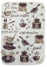 Mikrovlákno utěrka 40x60cm Coffee Brazilská káva