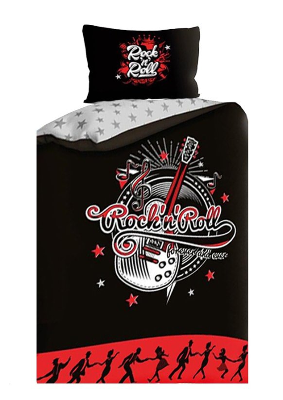 Bavlněné povlečení 140x200 + 70x90 - Fluo rock