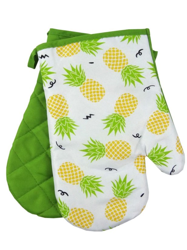Kuchyňská chňapka s magnetem, rukavice s motivem ananas