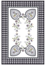 Ubrus/prostírání 30x45cm - srdce folk Ubrus/prostírání 30x45cm - srdce folk