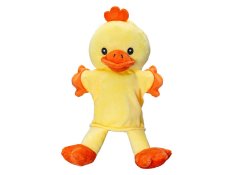 Maňásek zvířátko 25cm - káčátko žluté