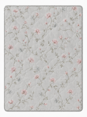 Přikrývka MILANO 160x200 Letní 250g - Pivoňka na sv. šedé