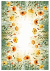 Ubrus/prostírání 30x45cm - louka máky Ubrus/prostírání 30x45cm - louka máky