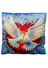 Povlak na polštář 40x40 na zip velur hrdličky bílé Povlak na polštář 40x40 na zip velur hrdličky bílé