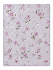 Přikrývka MILANO 160x200 Letní 250g - Velké květy fialové na světle fialové