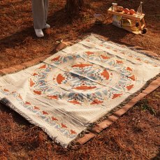 Deka Boho s třásněmi 130x180cm 3 světlá 1 Deka Boho s třásněmi 130x180cm 3 světlá 1