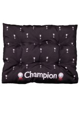 Pelíšek pro psa XXL 130x90cm Champion - stříbrný