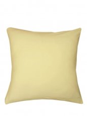 Povlak na polštář 40x40cm jednobarevný banánový ze 100% bavlny