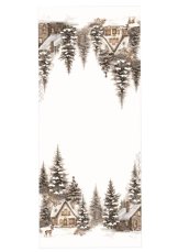 Vánoční ubrus krajina krémová 35x35cm Vánoční ubrus krajina krémová 35x35cm