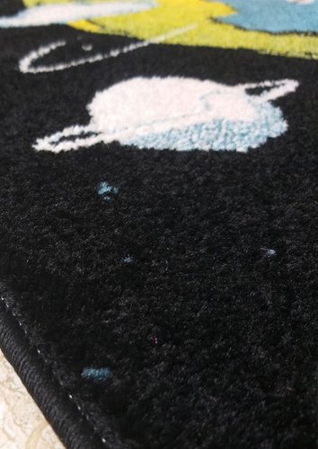 Dětský kusový koberec země vesmír 20 barvy černé 4sleep detail
