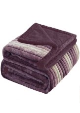 Mikroplyšová deka ovečka/beránek 160x200cm - Pruhy fialová Mikroplyšová deka ovečka/beránek 160x200cm - Pruhy fialová