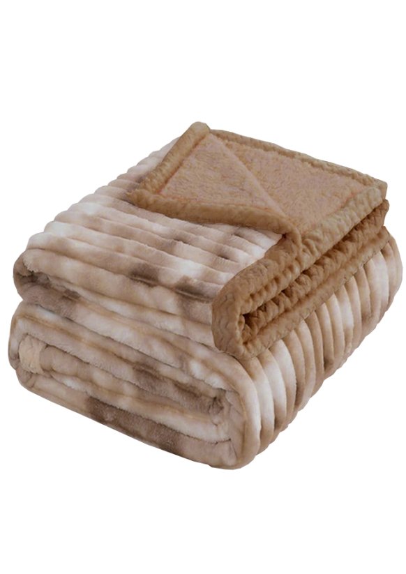 Mikroplyšová deka ovečka/beránek 160x200cm - Mourek oříšek