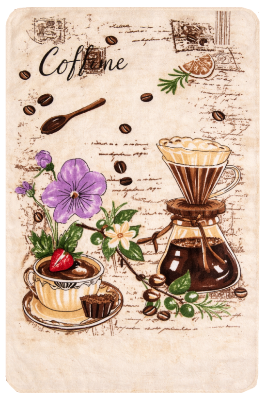 Mikrovlákno utěrka 40x60cm Coffee karafa a jahoda