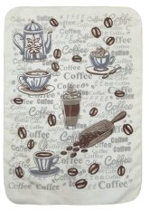 Mikrovlákno utěrka 40x60cm Coffee písmena Mikrovlákno utěrka 40x60cm Coffee písmena