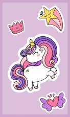 Dětský ručník 30x50cm - Unicorn růžový