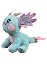 Krásný tyrkysový plyšový Axolotl neboli vodní dráček pro děti.