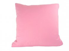 Povlak na polštář 40x40cm jednobarevný růžový ze 100% bavlny