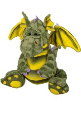 Drak plyšový 30cm zelený