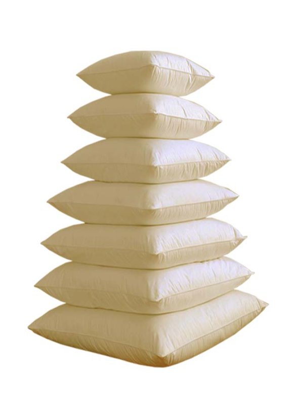 Přírodní polštář Eco 100% peří 35x45cm na spaní krémová sypka 300g