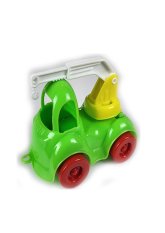 Autíčko plastové tahač zelené s ramenem bílým 10cm