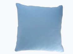 Povlak na polštář 40x40cm jednobarevný světle modrý ze 100% bavlny