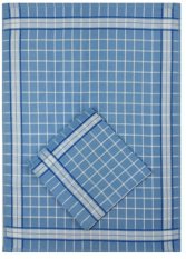 Kuchyňská utěrka s egyptské bavlny 50x70cm - Kostka modrá