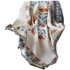 Deka Boho s třásněmi 130x180cm 3 světlá