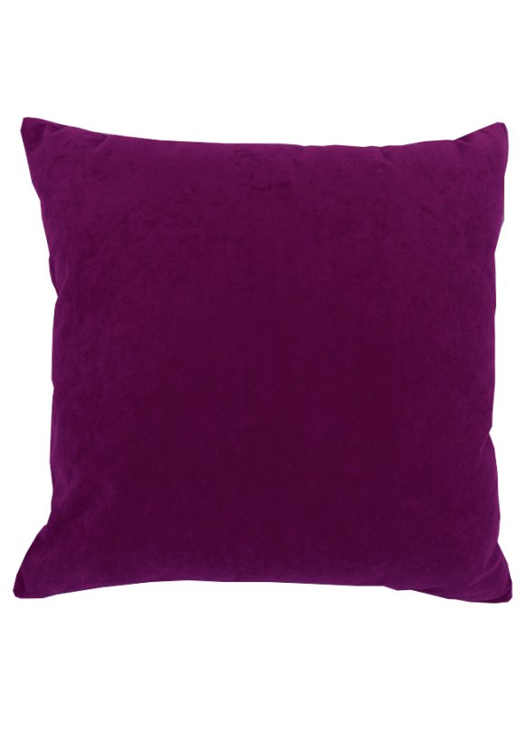 Dekorační povlak na polštářek 40x40cm s zipem suedine aubergine 1224