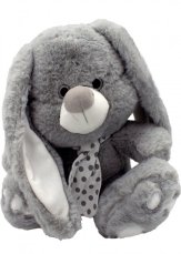 Dětský plyšový zajíček/králíček 30 cm šedý