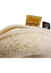 Podkova, polštář z ovčí vlny na zip NATUR