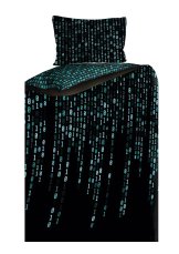 Bavlněné povlečení 140x200 + 70x90 - Fluo matrix