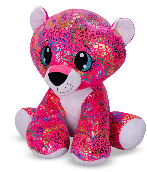 Plush Friends Star Sparkle leopard Rainbow plyšový barevný 70cm sedící 0m+