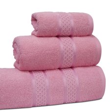 Sada froté ručníků a osušky Odessa - růžová Sada froté ručníků a osušky Odessa - růžová