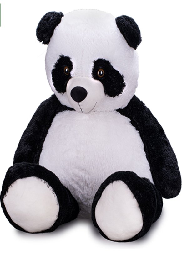 Plush Friends panda plyšová 135cm 0m+ bíločerná