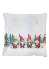 Vánoční povlak na polštář 40x40 na zip velur - Trpaslíci/skřítci Vánoční povlak na polštář 40x40 na zip velur - Trpaslíci/skřítci