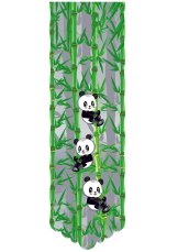 Panelový závěs dětský 50x160cm - Panda zelená