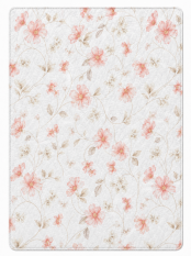 Přikrývka MILANO 160x200 Letní 250g - Květ losos na bílém