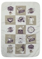 Mikrovlákno utěrka 40x60cm Coffee kostka