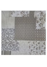 Dekorační krepový povlak na polštářek 40x40 - Patchwork béžový