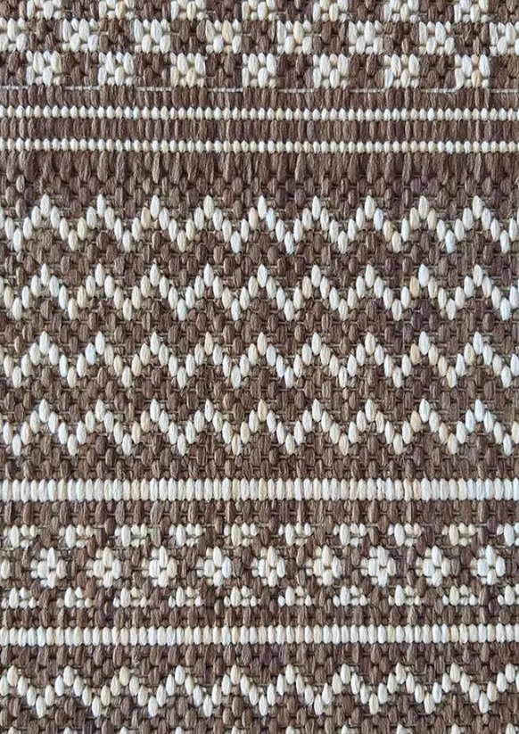 Kusový koberec ZARA 12 hnědý  oboustranný