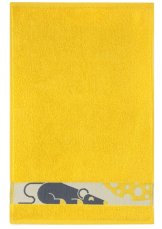 Dětský froté ručník 30x50cm myška na žluté