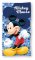 Dětská froté osuška 70x140cm - Disney Mickey Mouse modrý puntíky