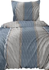 Flanelové povlečení 140x200 +70x90 - Geometrie modrá na zip Flanelové povlečení 140x200 +70x90 - Geometrie modrá na zip