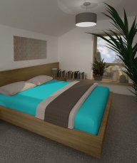 Napínací prostěradlo Jersey s gumičkou 90x200cm - 30 azurová