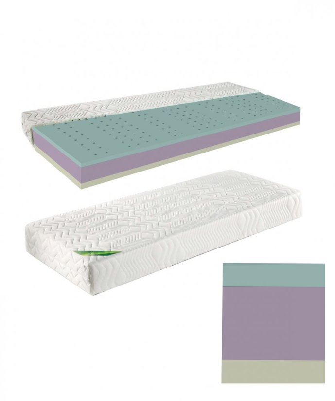 Zdravotní pěnová matrace Bali třívrstvá